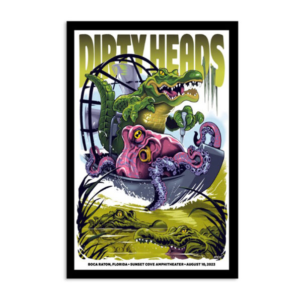 Dirty Heads Sunset Cove Amphitheater Boca Raton August 10 2023 Poster