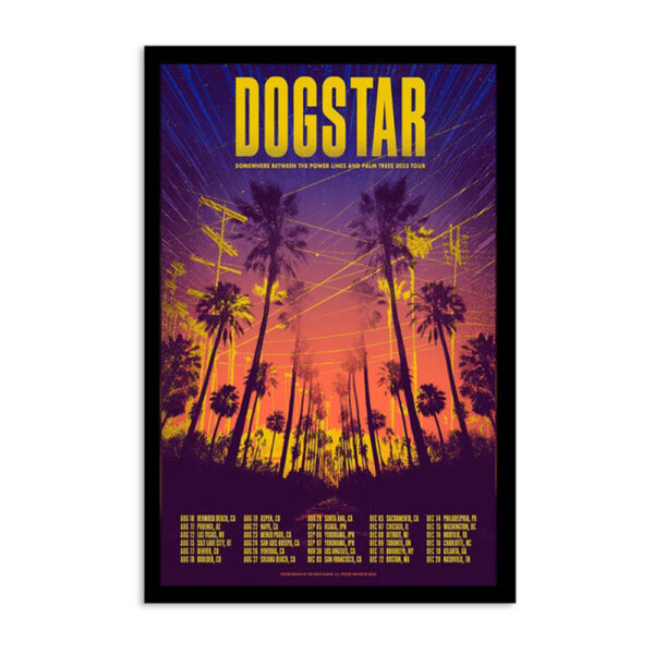 Dogstar Concert Tour 2023 August September Poster