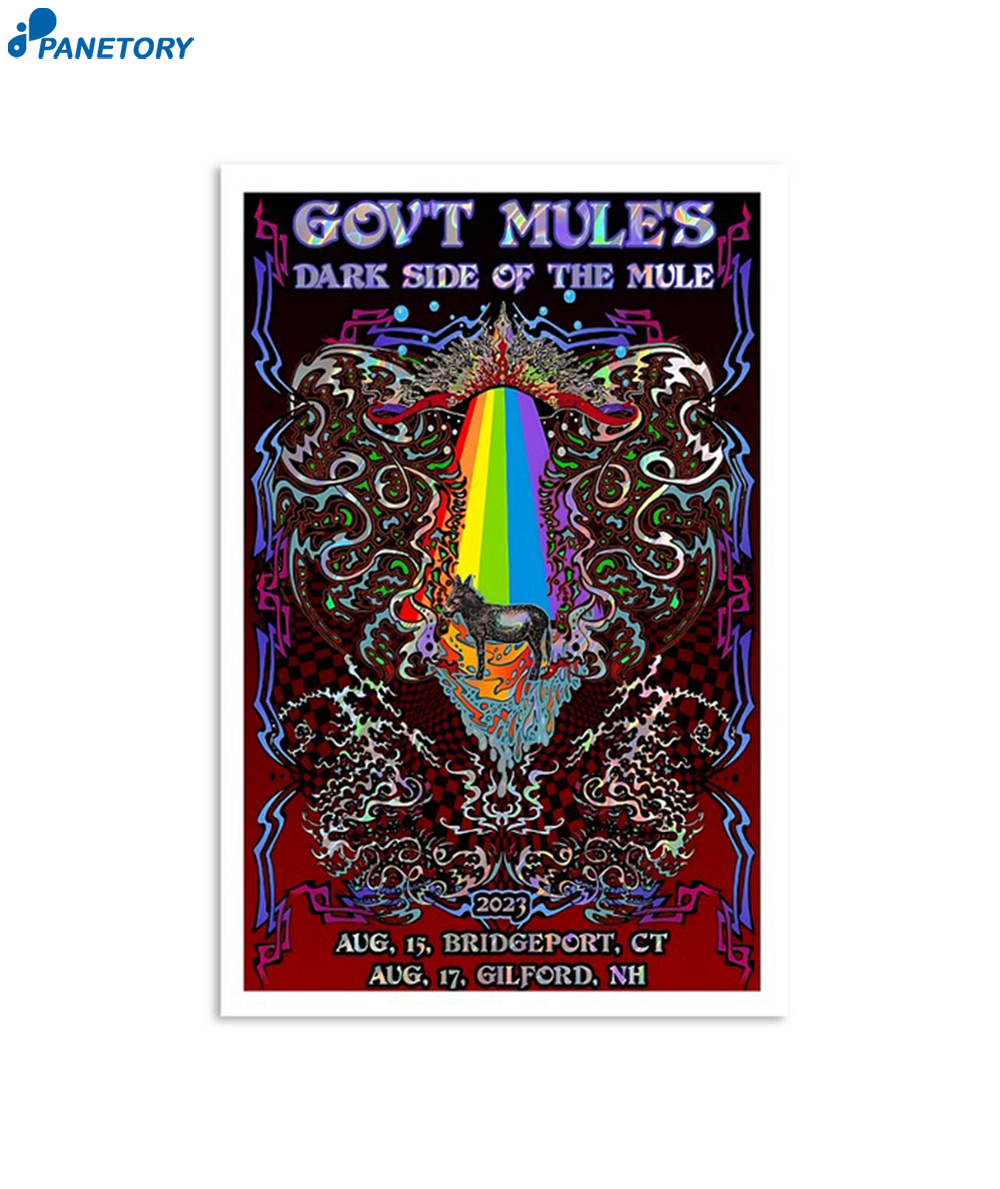 Gov'T Mule Dark Side Of The Mule Tour August 15 2023 Poster