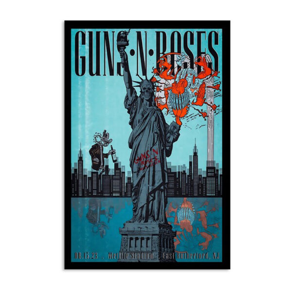 Guns N' Roses Aug 15 2023 East Rutherford Nj Poster