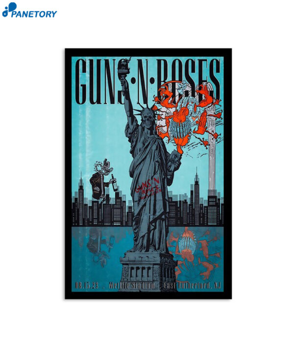 Guns N' Roses Aug 15 2023 East Rutherford Nj Poster