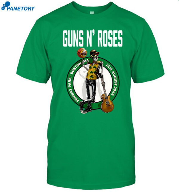 Guns N' Roses Fenway Park 2023 Massachusetts Tour Shirt