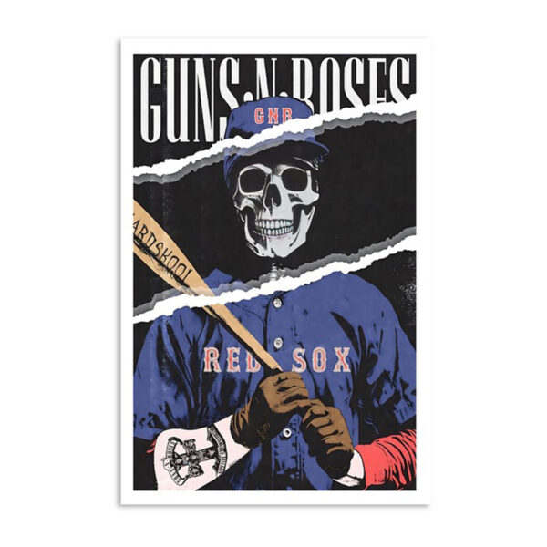 Guns N' Roses Fenway Park Boston Ma Aug 21 2023 Poster