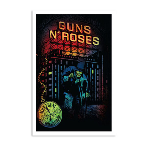 Guns N' Roses Parc Jean Drapeau Montreal Qc Aug 8 2023 Poster