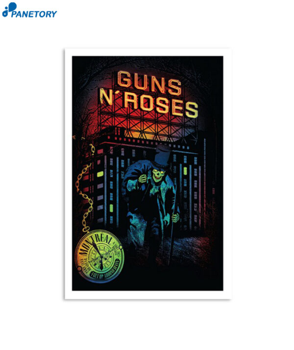 Guns N' Roses Parc Jean Drapeau Montreal Qc Aug 8 2023 Poster