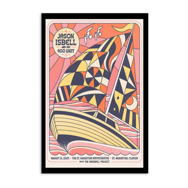 Jason Isbell And The 400 Unit 2023 St Augustine Fl Poster