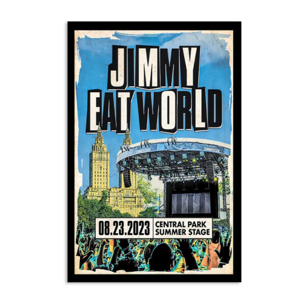 Jimmy Eat World Summerstage New York August 23 2023 Poster