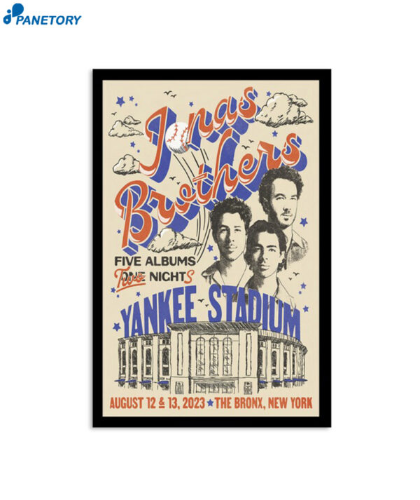 Jonas Brothers New York August 12 13 2023 Poster