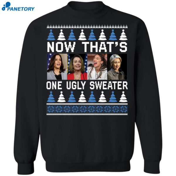 Kamala Pelosi Hillary Aoc Now That'S One Ugly Christmas Sweater