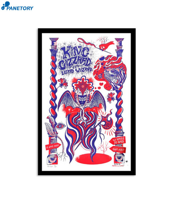 King Gizzard &Amp; The Lizard Wizard Shows La Route Du Rock 2023 Poster