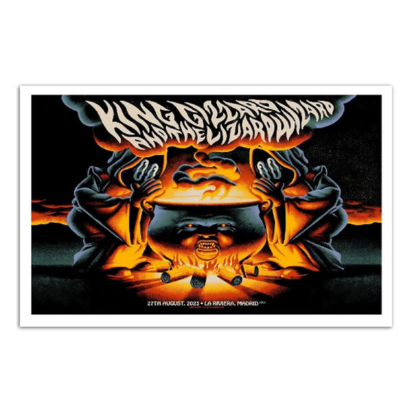 King Gizzard And The Lizard Wizard Tour In Madrid Aug 27 2023 Poster