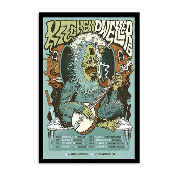 Kitchen Dwellers Tour Dec 9 2023 Poster