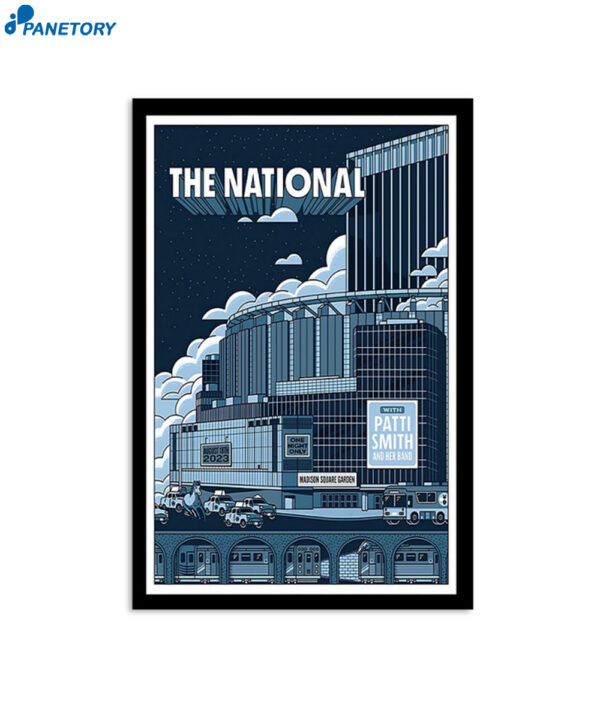 Madison Square Garden New York The National August 18 2023 Poster