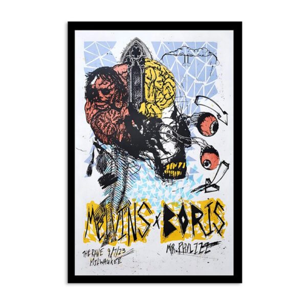 Melvins & Boris At The Rave Ii Milwaukee Wi September 7 2023 Poster