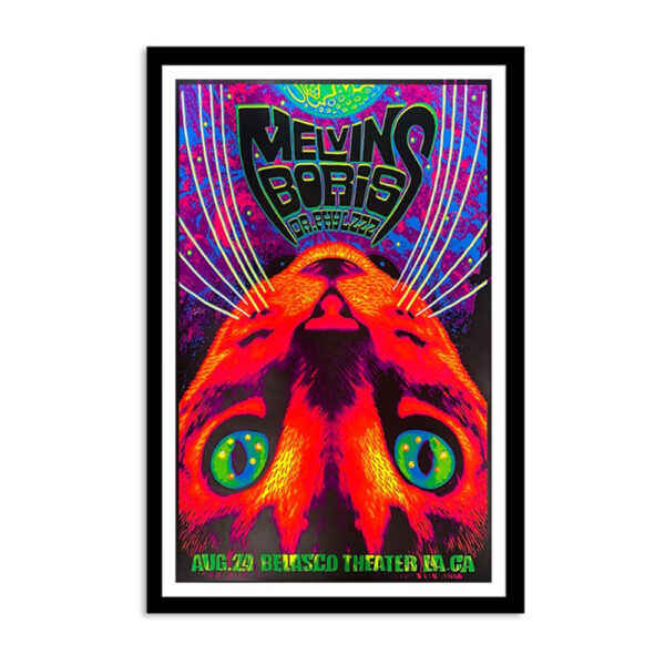 Melvins Los Angeles The Belasco Theater August 24 2023 Poster