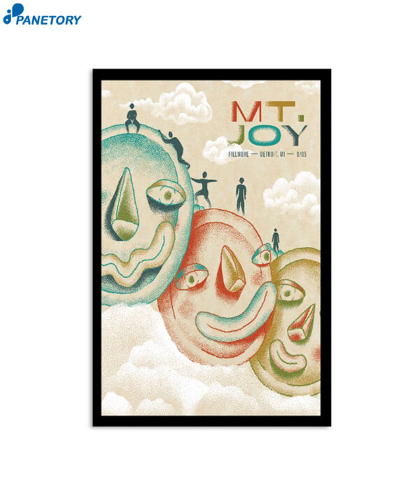 Mt Joy Band The Fillmore Detroit Mi August 5 2023 Poster
