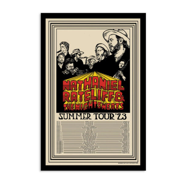 Nathaniel Rateliff & The Night Sweats Summer 2023 Poster