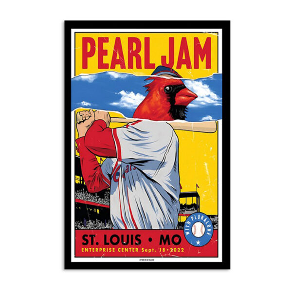 Pearl Jam Enterprise Center St Louis Mo September 18 Poster