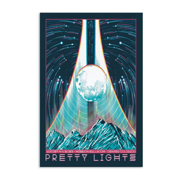 Pretty Lights Tour Mission Ballroom Denver August 6 2023 Poster