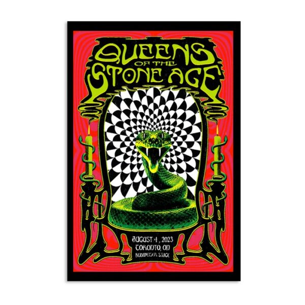 Queens Of The Stone Age Budweiser Stage Toronto On August 4 2023 Poster