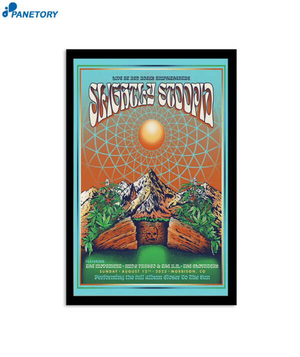 Red Rocks Slightly Stoopid August 13 2023 Poster