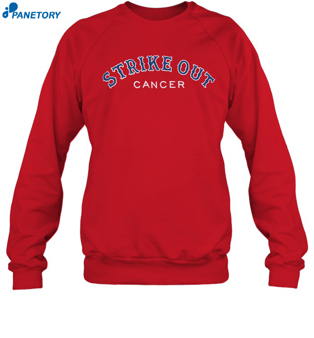Red Sox Baseball Strike Out Cancer Shirt 1
