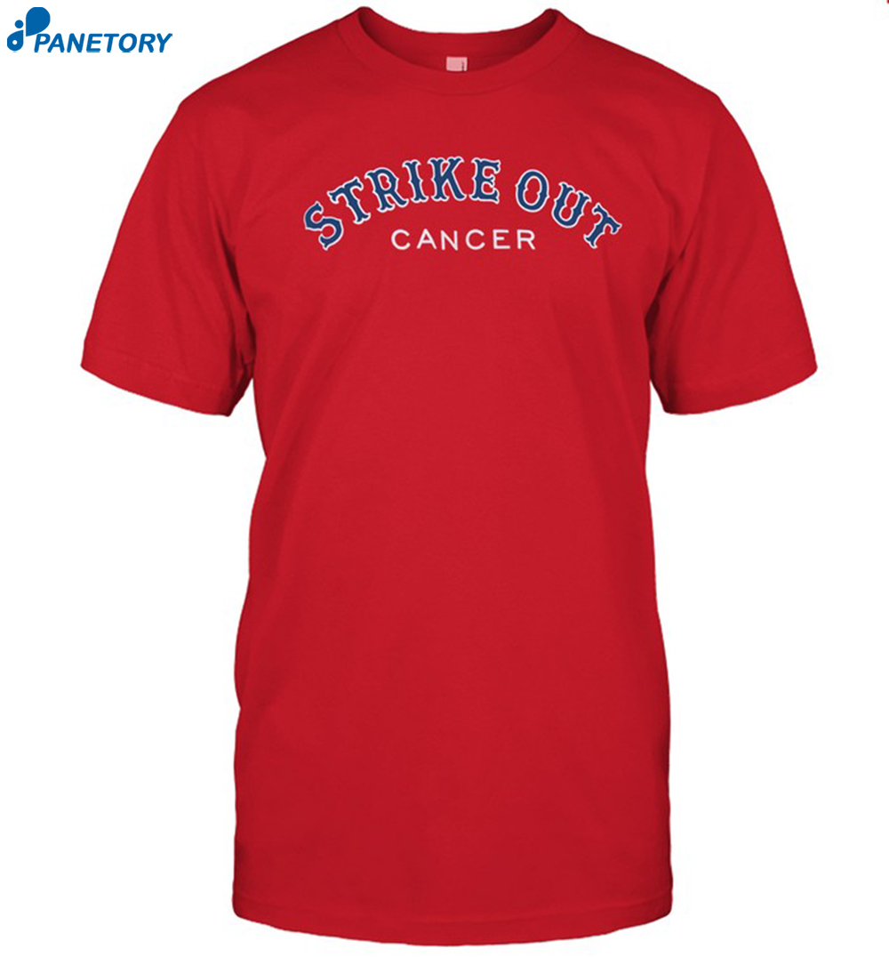 Red Sox Baseball Strike Out Cancer Shirt