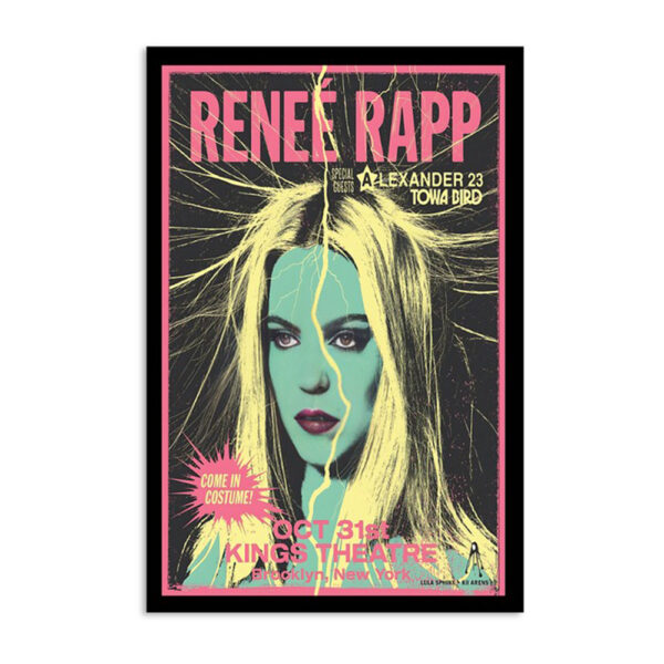 Renee Rapp Brooklyn Poster Kings Theatre 31 Oct 2023 Poster