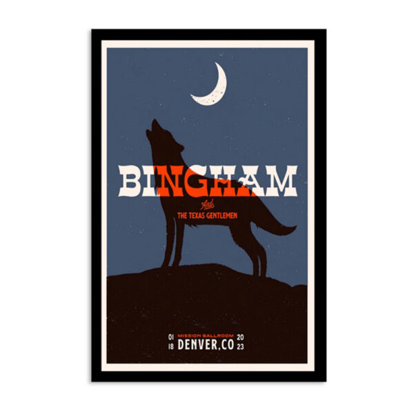 Ryan Bingham Denver Mission Ballroom Jan 18 2023 Poster