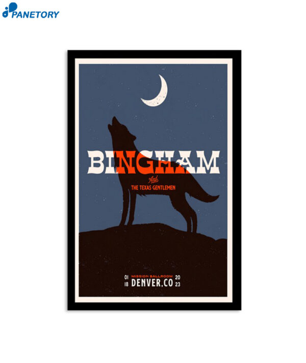 Ryan Bingham Denver Mission Ballroom Jan 18 2023 Poster