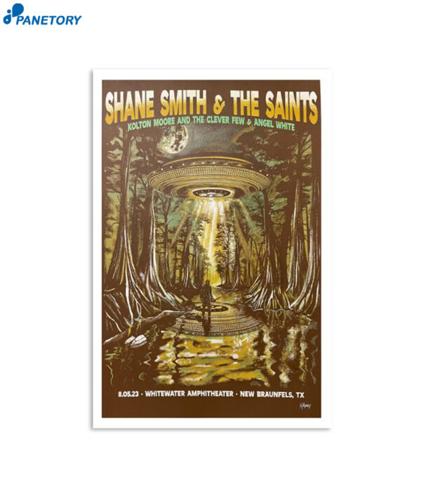 Shane Smith &Amp; The Saints New Braunfels Tx Show August 5 2023 Poster