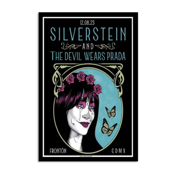 Silverstein Concert Fronton Mexico Ciudad De M?xico August 12 2023 Poster