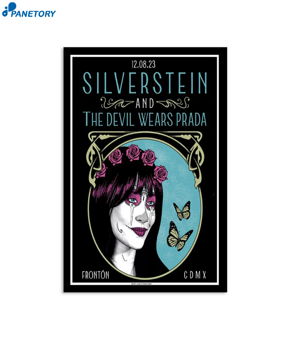 Silverstein Concert Fronton Mexico Ciudad De México August 12 2023 Poster