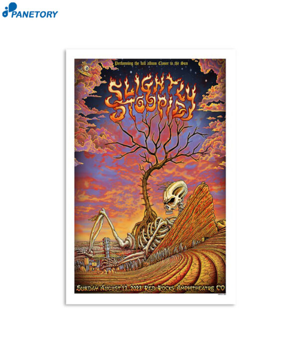 Slightly Stoopid Tour Red Rocks August 13 2023 Poster