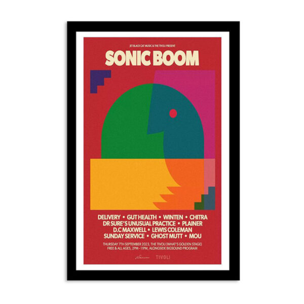 Sonic Boom 2023 The Tivoli Tour Poster