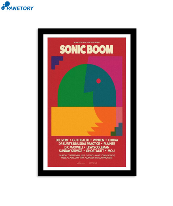 Sonic Boom 2023 The Tivoli Tour Poster