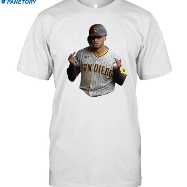 Tatis Wearing Grish Flipping Someone Off Shirt