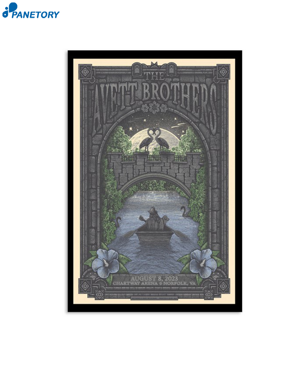 The Avett Brothers Chartway Arena Norfolk August 8 2023 Poster