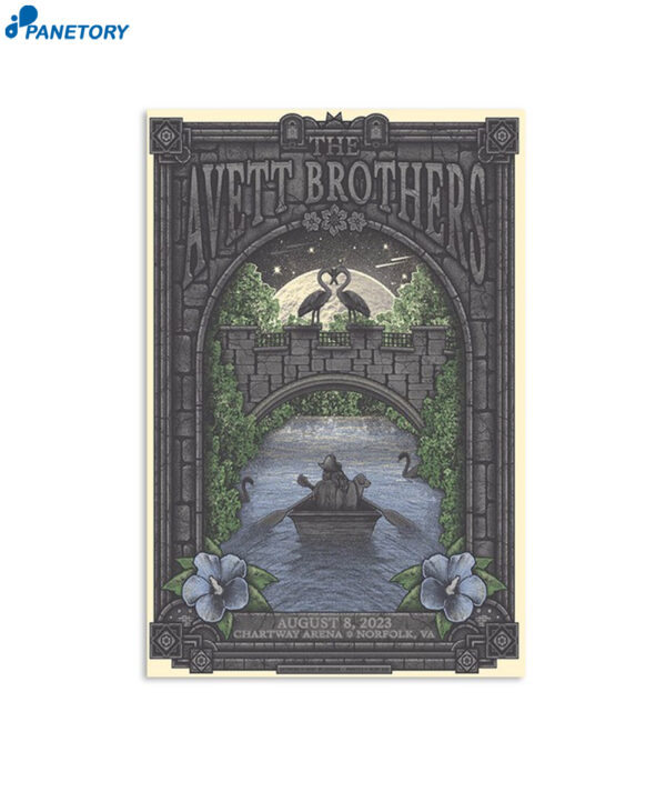 The Avett Brothers Chartway Arena & Norfolk Va Aug 8 2023 Poster