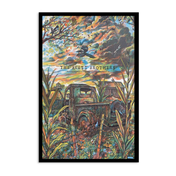 The Avett Brothers State Farm Center Champaign August 12 2023 Poster