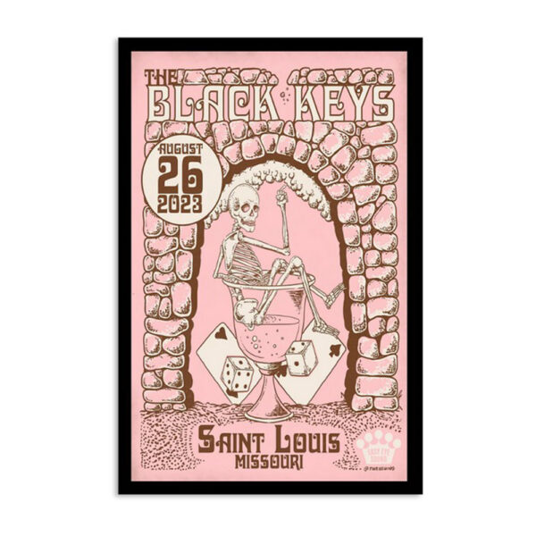 The Black Keys Forest Park St. Louis Mo August 26 2023 Poster