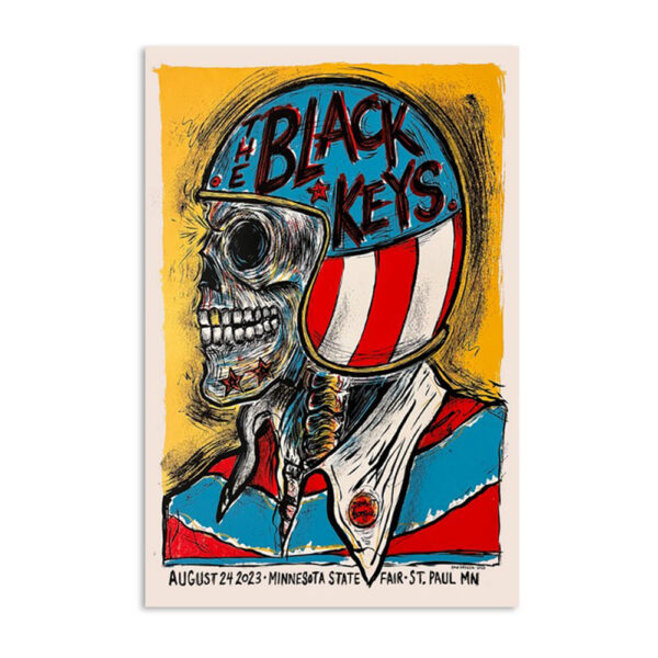 The Black Keys Minnesota State Fair St. Paul Mn August 24 2023 Poster