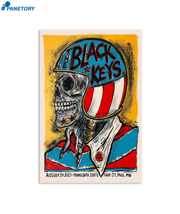 The Black Keys Minnesota State Fair St. Paul Mn August 24 2023 Poster