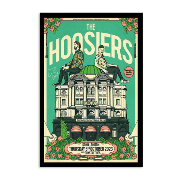 The Hoosiers The Confidence Tour Koko London Oct 5 2023 Poster