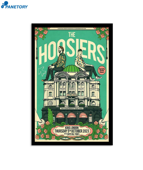The Hoosiers The Confidence Tour Koko London Oct 5 2023 Poster