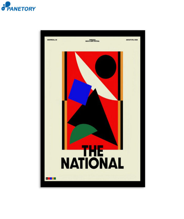 The National Montreal Ca Tour August 05 2023 Poster