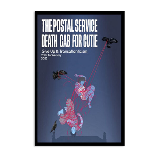 The Postal Service Death Cab For Cutie 20th Anniversary 2023 Poster