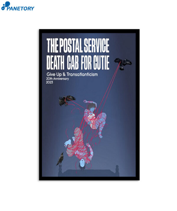 The Postal Service Death Cab For Cutie 20Th Anniversary 2023 Poster