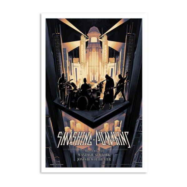 The Smashing Pumpkins Tour In Wantagh Ny Aug 30 2023 Poster