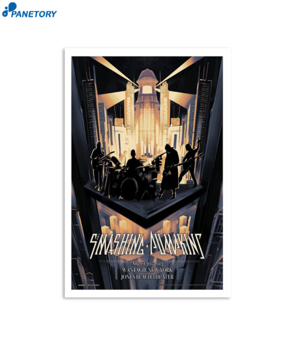 The Smashing Pumpkins Tour In Wantagh Ny Aug 30 2023 Poster